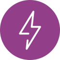 ícone de um raio simbolizando energia elétrica