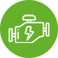 ícone de um cano com 3 saídas energéticas, simbolizando geração distribuida